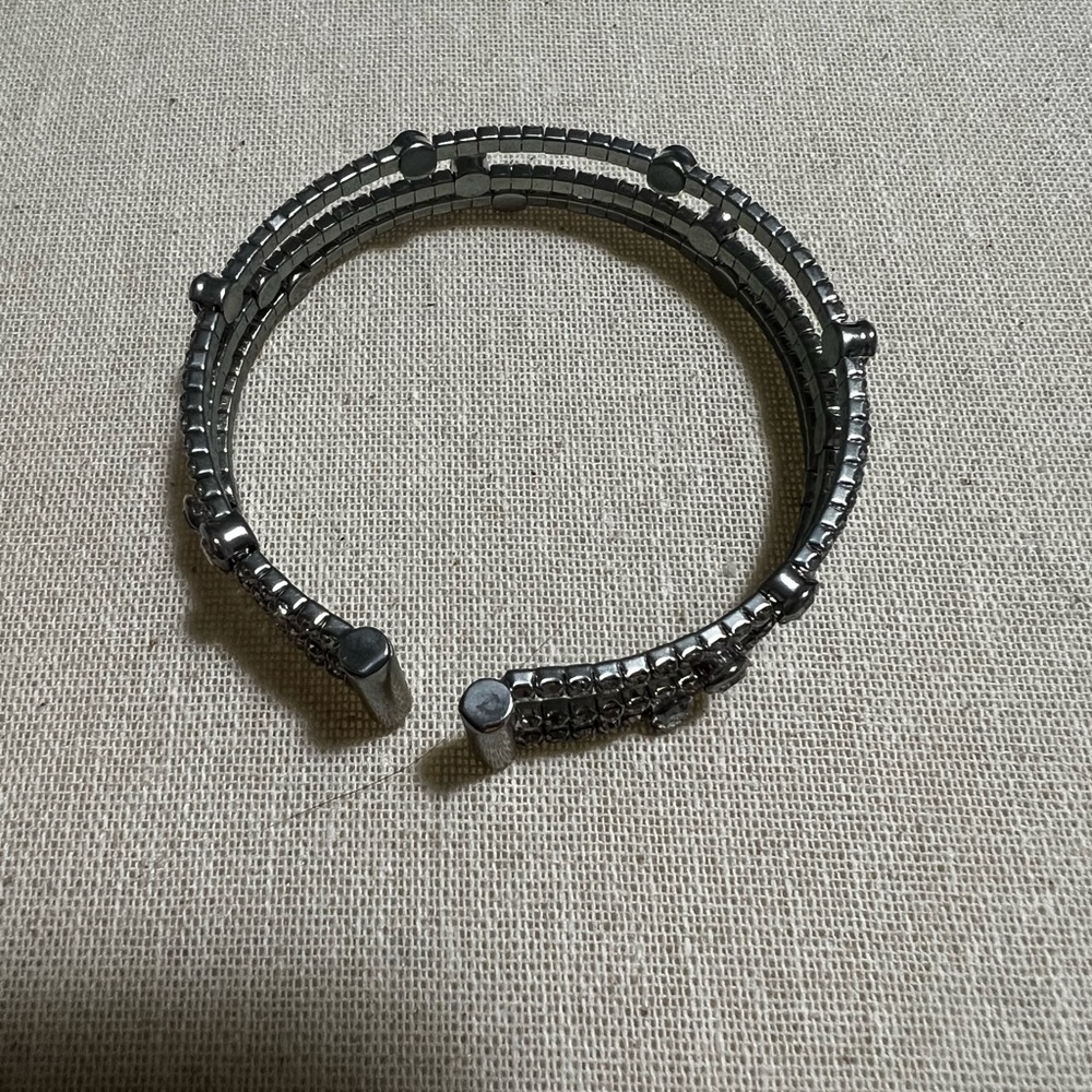 Silver Rhinestone Bracelet - Picture 3 of 5